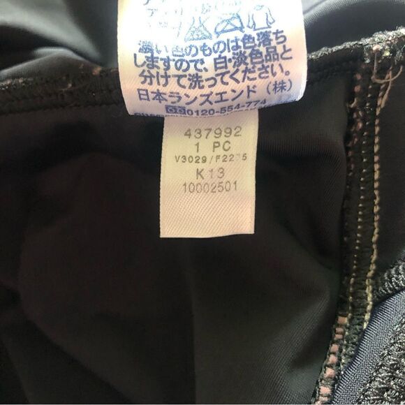 Lands End Tummy Control Chlorine Resistant V-neck Wrap 1 Piece Swimsuit Size 16 - Picture 6 of 6